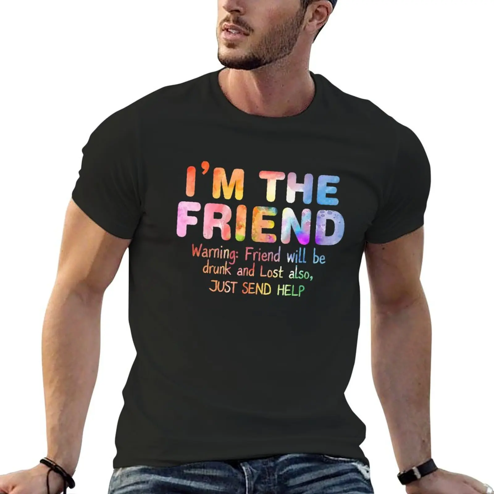 

If Lost Or Drunk Please Return To Friend, I'm The Friend Matching couple T-Shirt customs Men's t-shirt