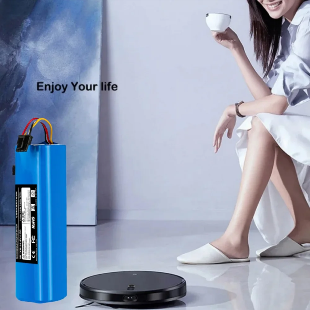 14.4 فولت بطارية 6800 مللي أمبير جهاز آلي لتنظيف الأتربة 1C بطارية لشاومي Mijia 1C STYTJ01ZHM روبوت مكنسة كهربائية