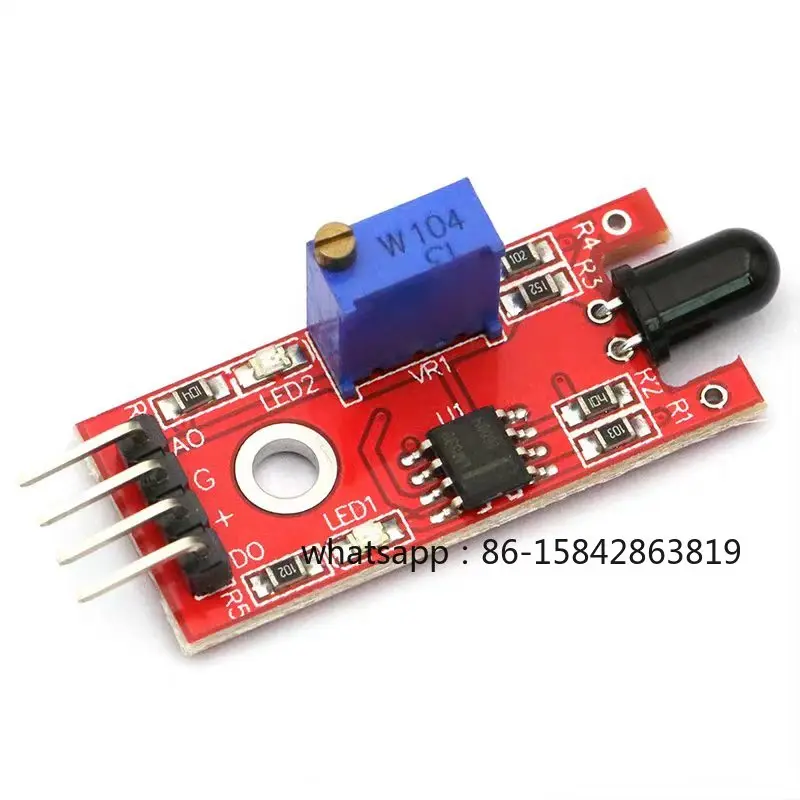 5PCS Flame Sensor Module KY-026 Intelligent Car Fire Source Detection  SUNLEPHANT