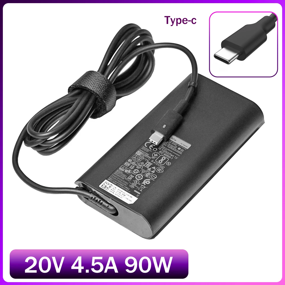 

New 20V 4.5A 90W USB Type C Power Ac Adapter Charger Laptop for dell 5280 5480 5580 LA90PM170 TDK33 0TDK33 Laptop Charger