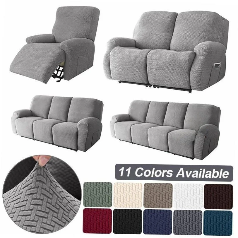 

Эластичный жаккардовый чехол для дивана-реклайнера, защитный чехол для кресла Lazy Boy, тканевый пылезащитный чехол для дивана без бренда ODkLobO2