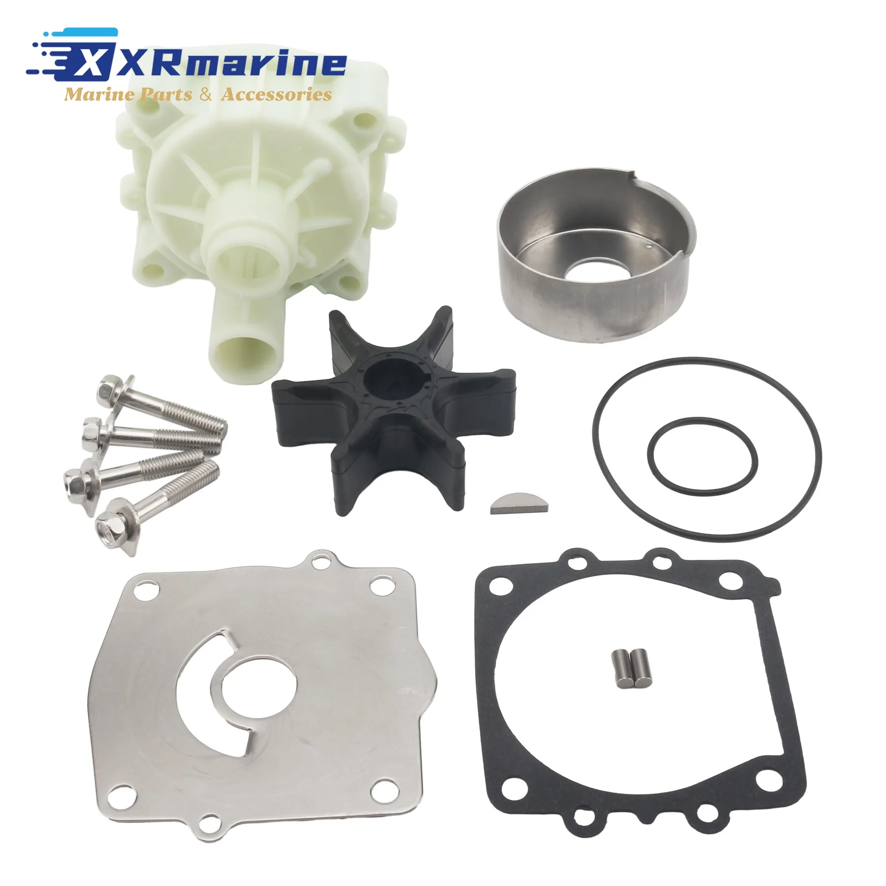Water Pump Rebuild Kit W/ Housing Compatible with Yamaha 2 4 Stroke F 150 175 200 225 250 HP Marine Outboard Motors