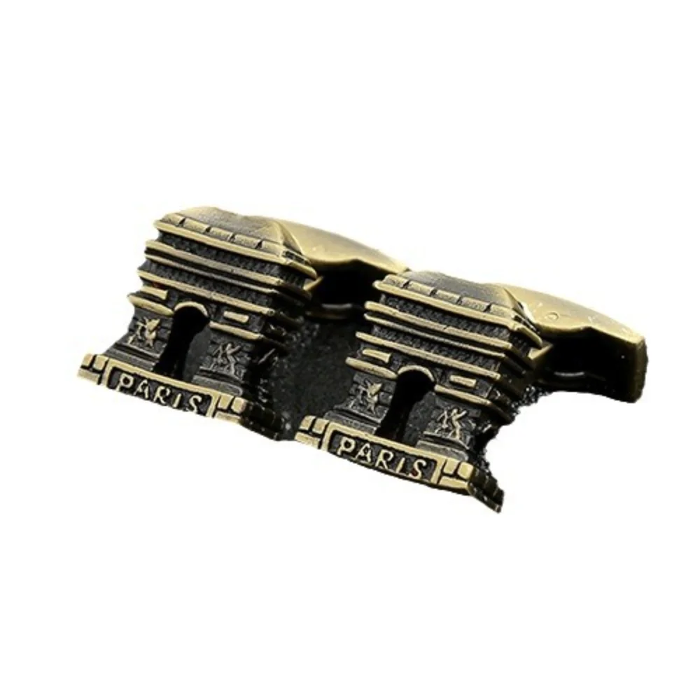 Vintage Landmark Architectural Cufflink World Famous Architecture Cufflinks Bronze Textured Men's Business Formal Sleeve Nail