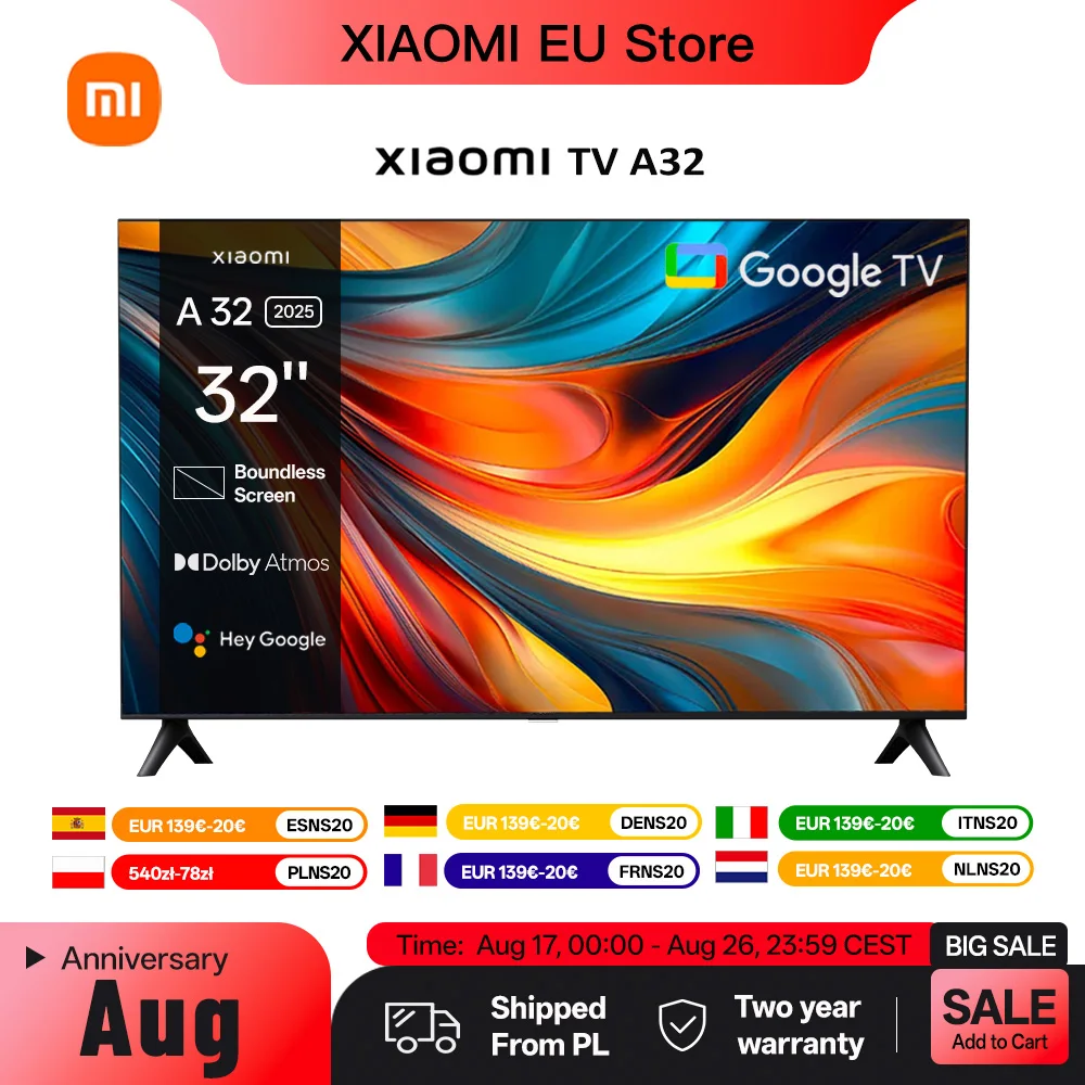 Xiaomi TV A 32 — l’audio Dolby DTS-X anche in una stanza piccola