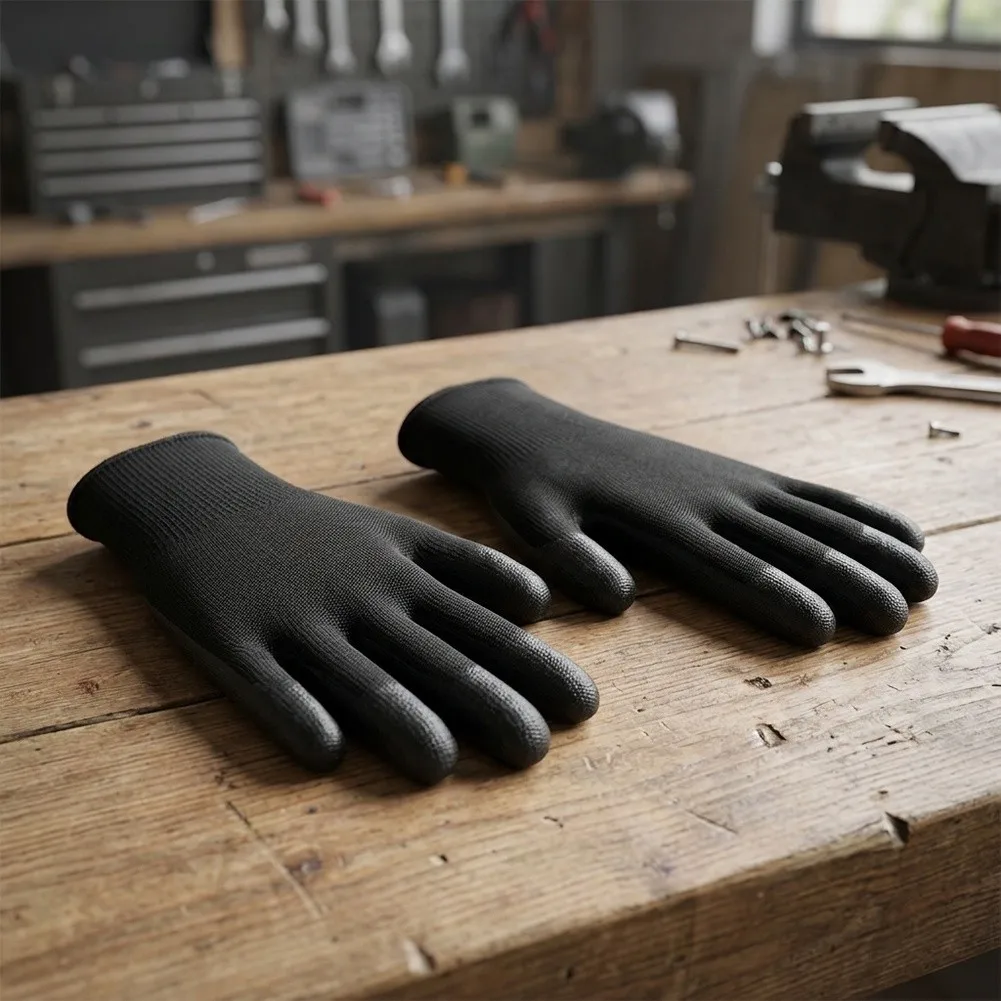 Breathable Construction Black Gardening Gloves Construction Tasks Breathable Design Gardening Gloves Comfortable Fit