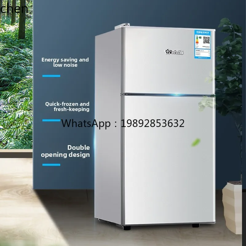 ZZ koelkast kleine huishoudelijke energiebesparende slaapzaal met dubbele deur mini eersteklas energie-efficiëntie