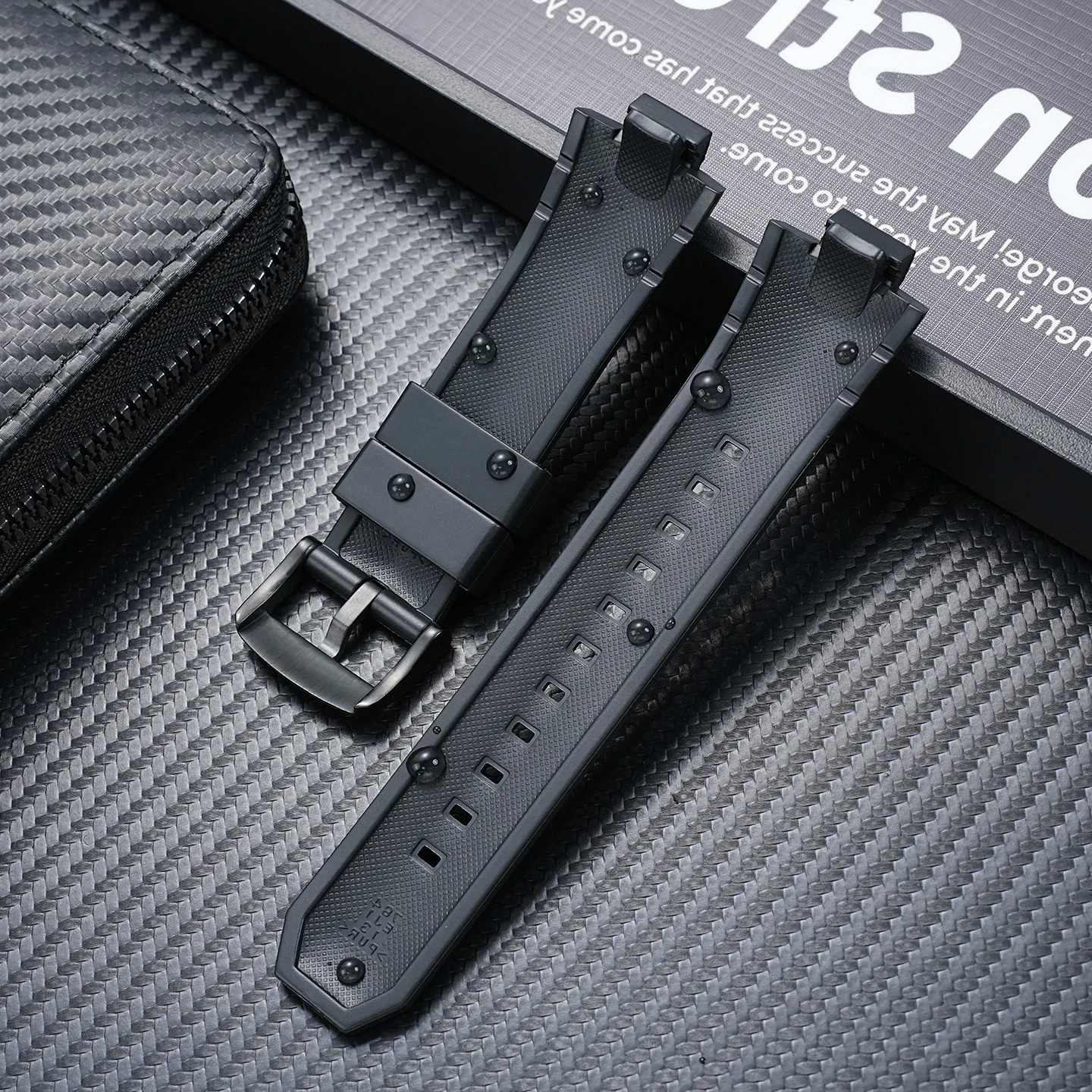 Replacement Resin Rubber Strap for Casio Edifice EQW-M1100 EQW-A1000 EQW-A1100, Waterproof Sports Watch Band view 6