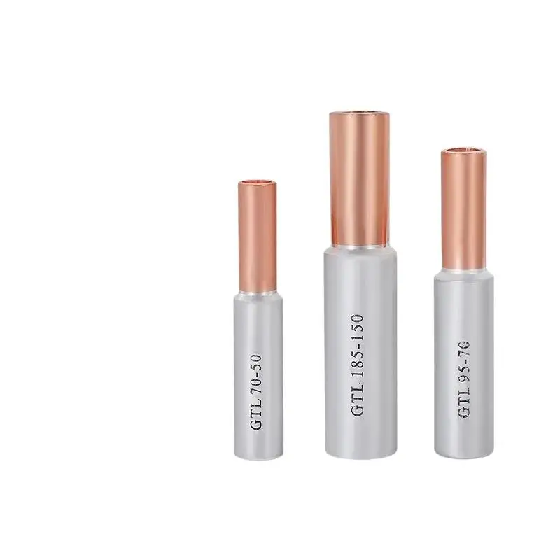 Compression Copper Aluminum CU-AL Tube Bimetallic Crimp Terminal Cable Wire Connector Splice Sleeve Lug Ferrule GTL Series