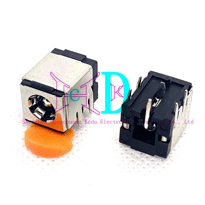 5PCS High Current DC Charging Power Outlet DC-007B 5.5*2.1mm 5.5*2.5mm Bracket Copper For Laptop Power Socket DC007B DC007