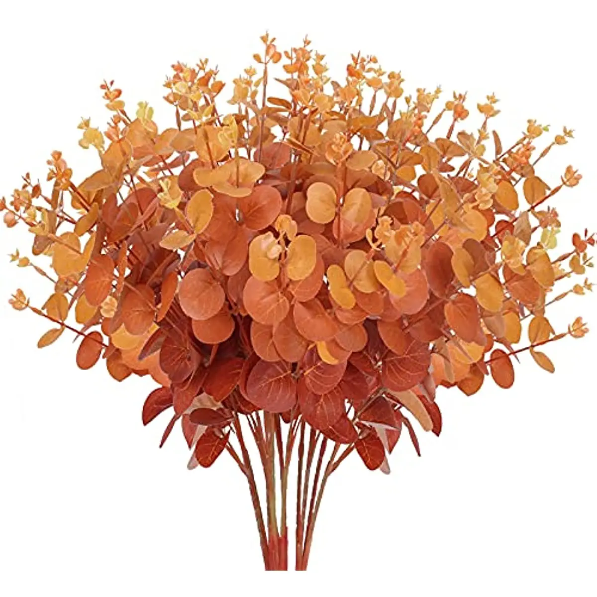 1 قطعة الخريف الزهور الاصطناعية أوراق الأوكالبتوس ينبع نبات صناعي فروع الأوكالبتوس لخريف المنزل الزفاف الجدول الخريف الديكور