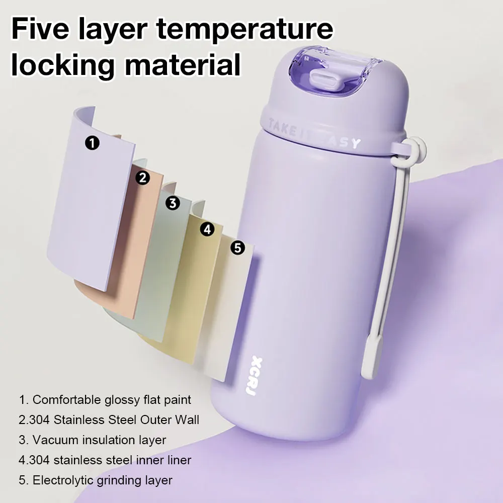 420ML Stainless Steel Thermos Bottle Vacuum Flasks Tumbler Thermal Water Bottle Keep Hot And Cold Insulated Cup Drinkware