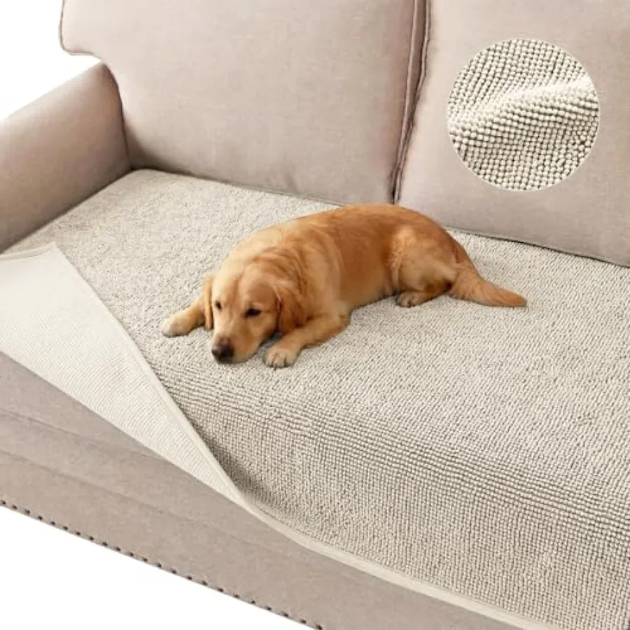 

Dog Couch Cover Non Slip Chenille Sofa Cover for Dogs Thick Soft Pet Couch Covers for Sofa Washable Couch Cushion Covers for Pe