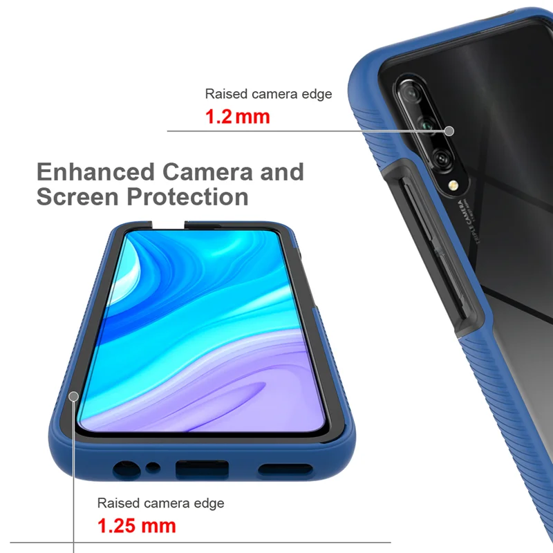 Huawei Y9S STK L21 LX3 L22 Case Hybrid Rugged Shockproof Cover TPU Bumper Clear Armor Hard Case For Huawei Y9S STK-L21 STK-LX3