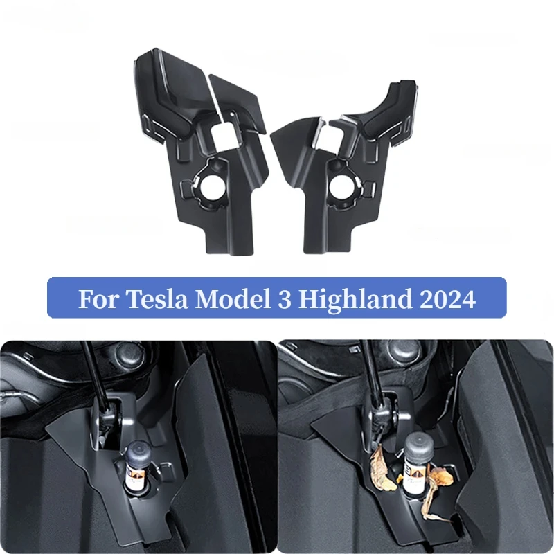 

Для Tesla Model 3 Highland 2024 фильтр для переднего багажника, защита от засорения, водная направляющая, решетка, канал, капюшон, водный барьер, фотобокс