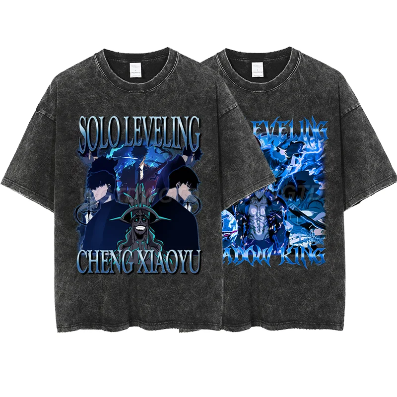 

Solo Leveling Adult T-shirt Cotton Y2k Fashion Vintage Letters A-Z Anime Cute Printed Short Sleeve Tops Men Summer Party Clothes
