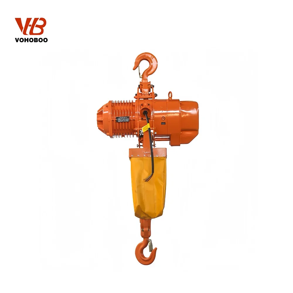 2 Ton Electric Chain Hoist Lifting Heavy Duty Remote Control New High Strength Load Chain Overload Restaurant