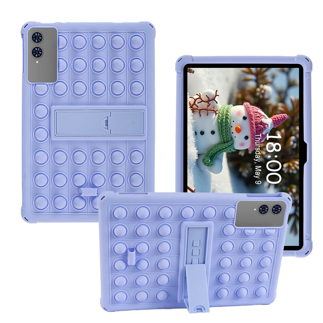 

Противоударный чехол с подставкой и слотом для стилуса для планшетов 13.4 дюйма BNCF BPad13, DOOGEE Tab G6 Max, T65Plus, FIRYMID G99, силиконовый чехол-фиджет