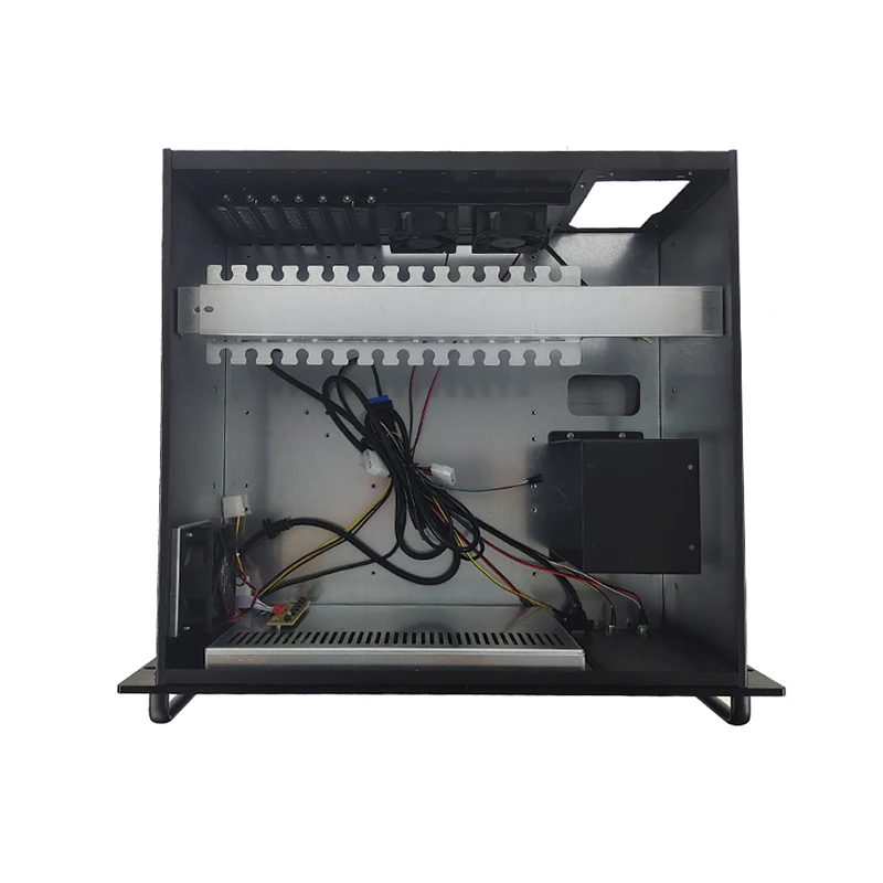 5U Rack-mounted integrated case with touch screen Industrial Server computer case with 12.1 inch screen