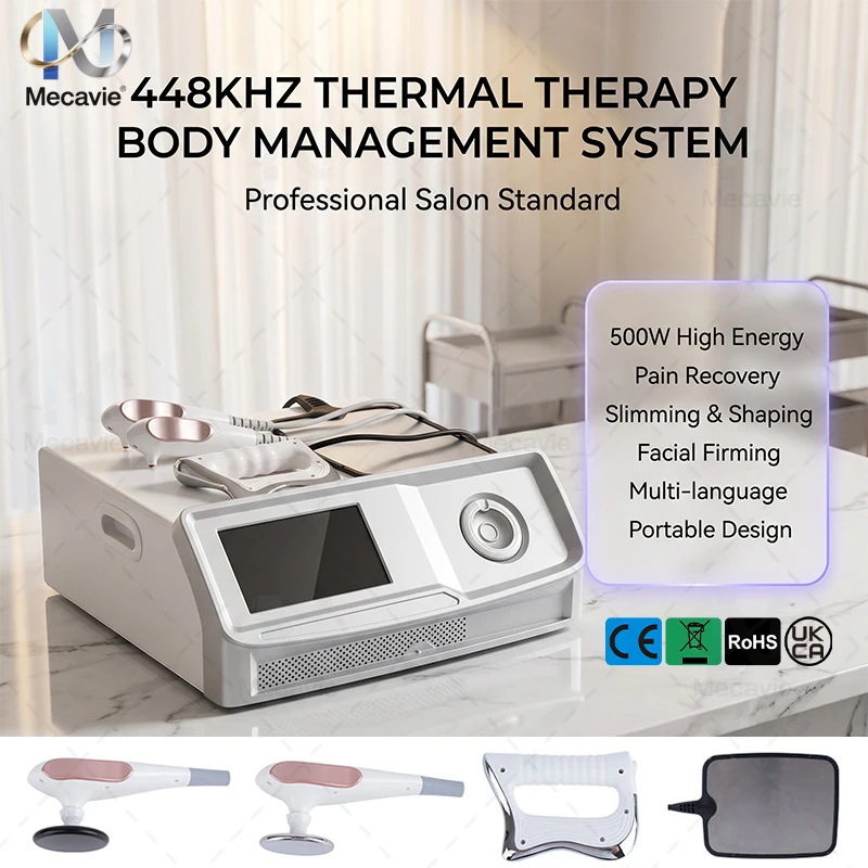Professional 448KHz Cellular Resonance RF Beauty Machine Deep Thermal Penetration Facial Anti Aging Body Management Skin Tighten
