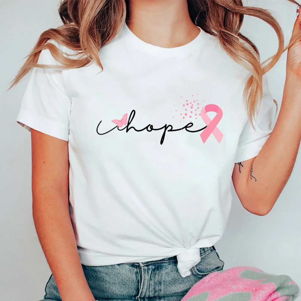 Cancer Ribbon T Shirt Hope Shirt Cancer Awareness Shirt Cancer Ribbon Tshirt Aesthetic Short Sleeves Tee Shirts for Women