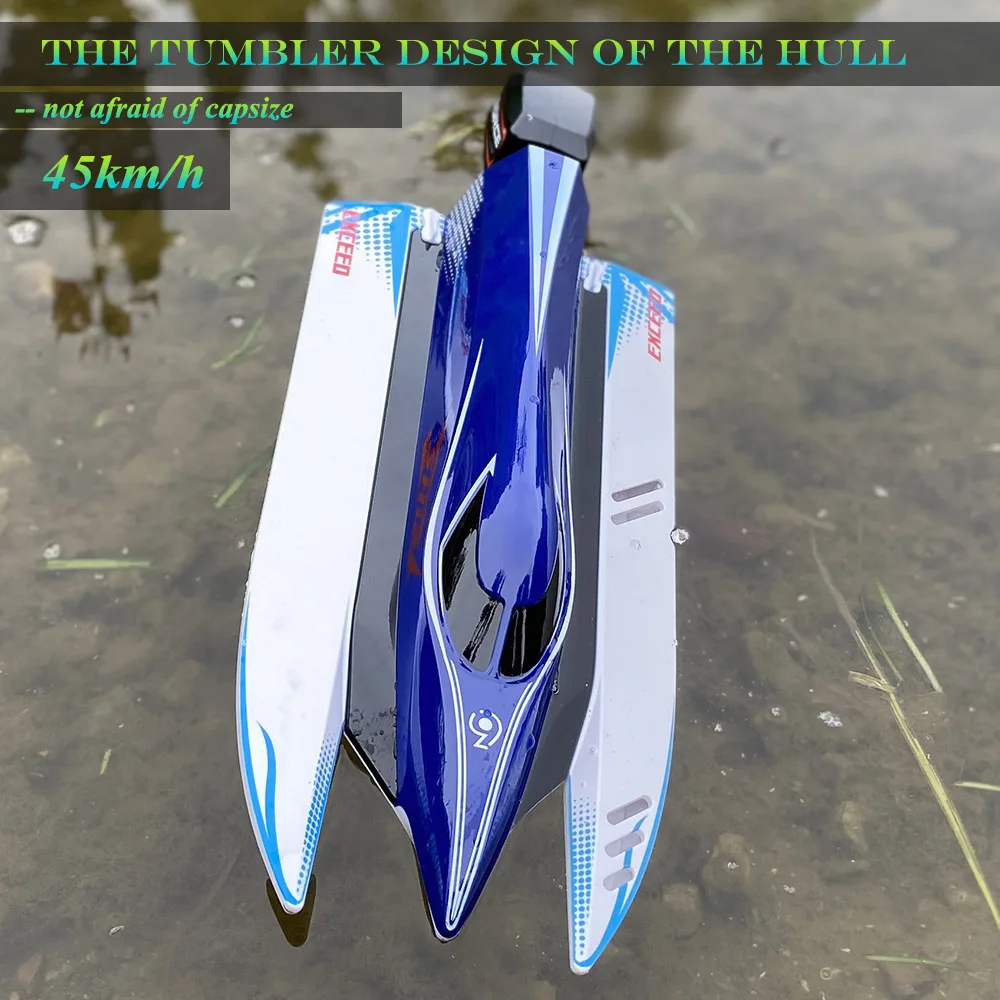 WL915 Remote Control Boat RC Brushless Watercraft 2.4Ghz 4ch 45km/h Under Motor RC Submarine for Hobbies Adults Boys