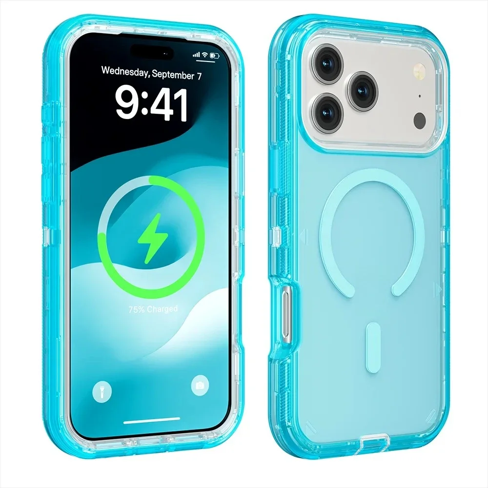 Heavy 3IN1 Mechanical OTT-Box Magnetic Charge Case For IPhon