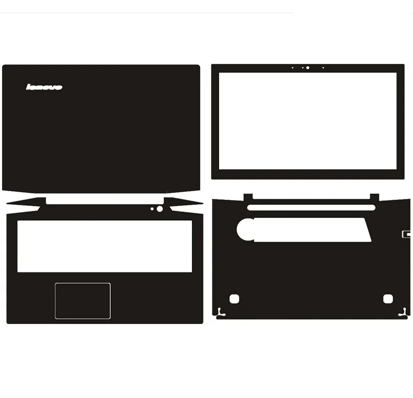 1xTop+1xPalmrest+1xScreen Bezel+1xBottom Skin Cover Sticker For Lenovo Y50-70 Y500 Y510P Z500 Z510 V310-15 Ideapad 320-15 520-15