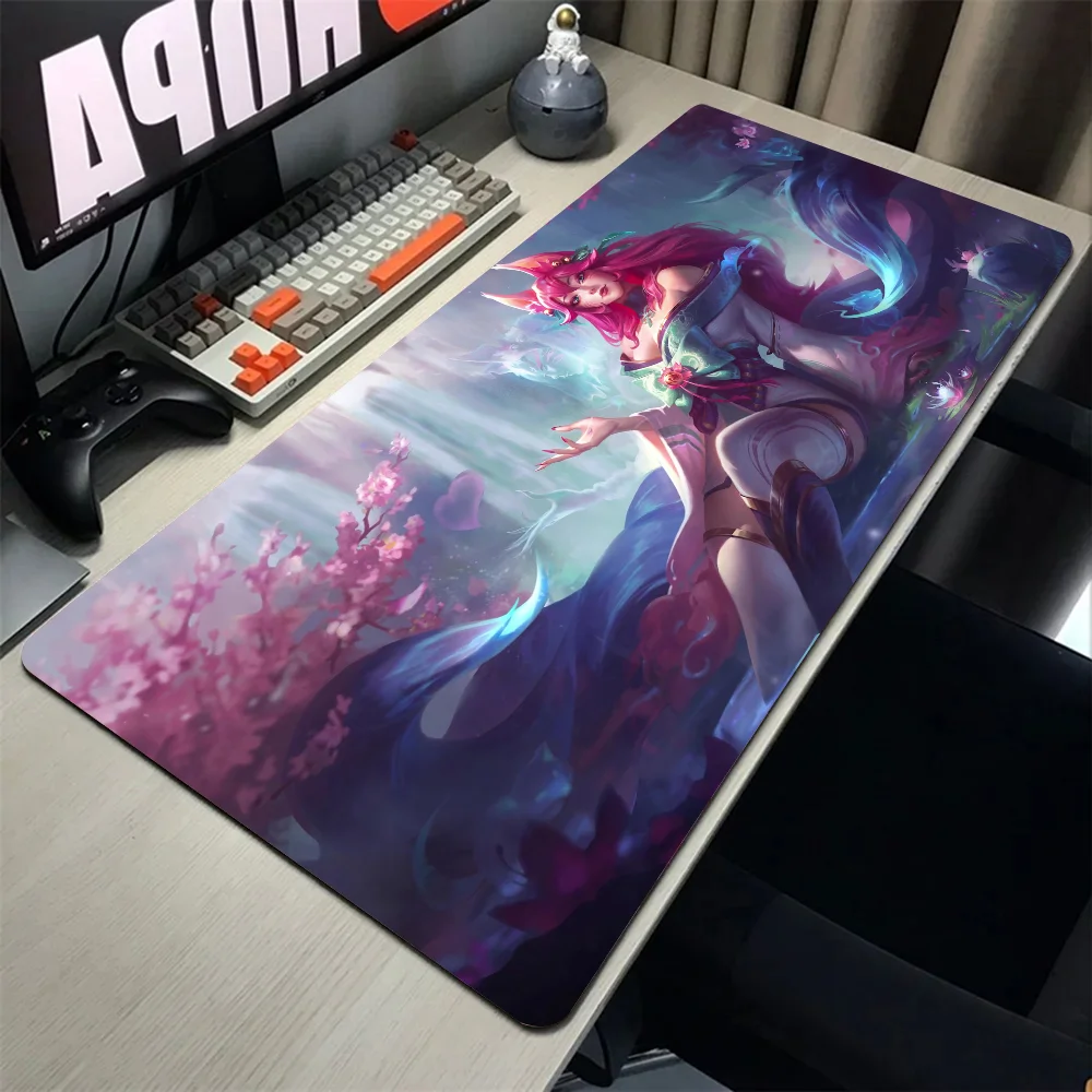 Spirit Blossom Ahri League Of Legends Mousepad Mouse Mat Desk Mat With Pad Gaming Accessories Prime Gaming XXL Keyboard P