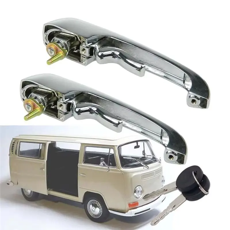 AB96-Automotive Exterior Door Handles For VW T2 Type 2 From 1969-1979 211837205N