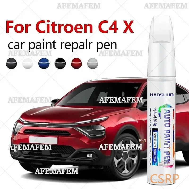 Car Paint Repair Pen Touch Up Scratch Remover DIY Auto Accessories Black White Grey Red Blue For Citroen C4 X 2022-2025 CMP