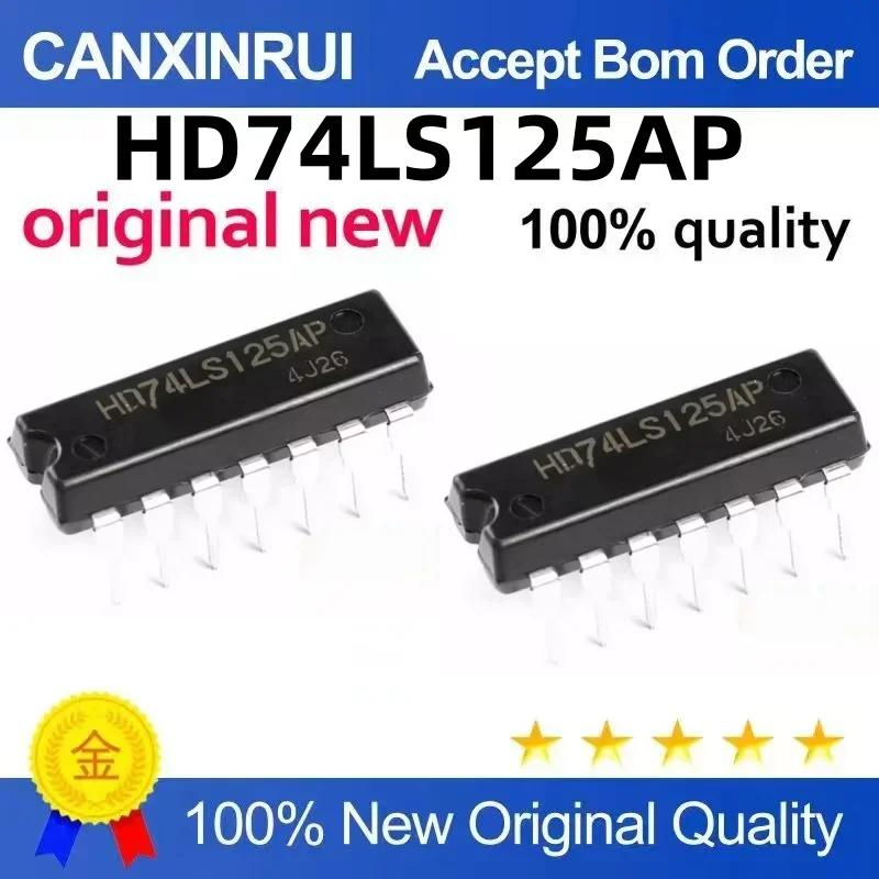 (5-100 pieces) Brand new stock HD74LS125AP 74LS125N DIP14