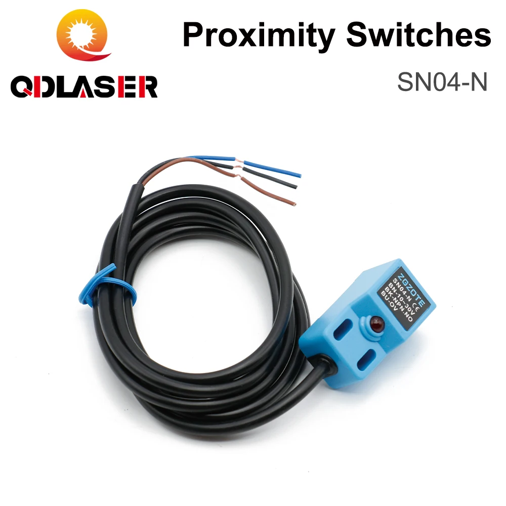 QDLASER 10-30V DC SN04-N Inductive Proximity Switch 4mm Square Metal Sensor NPN Limit Switch for CNC Router 3D Printer