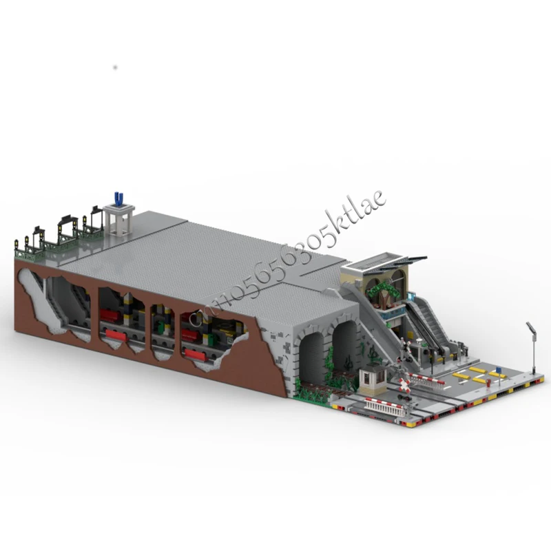 11939 PCS Modular Subway Station And Mall MOC Building Technology Block Children Education Assembly DIiy Set Toy Halloween Gifts