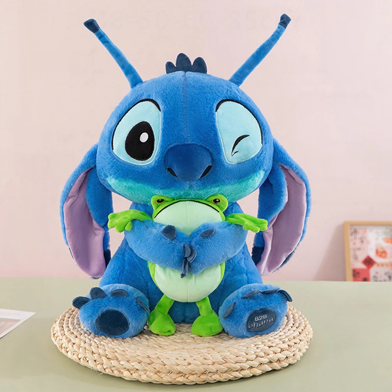

Kawaii Disney Plush Toy Cute Cartoon Frog Stitch Stuffed Doll Kids Birthday Gift Soft Toys for Children Decorative Doll