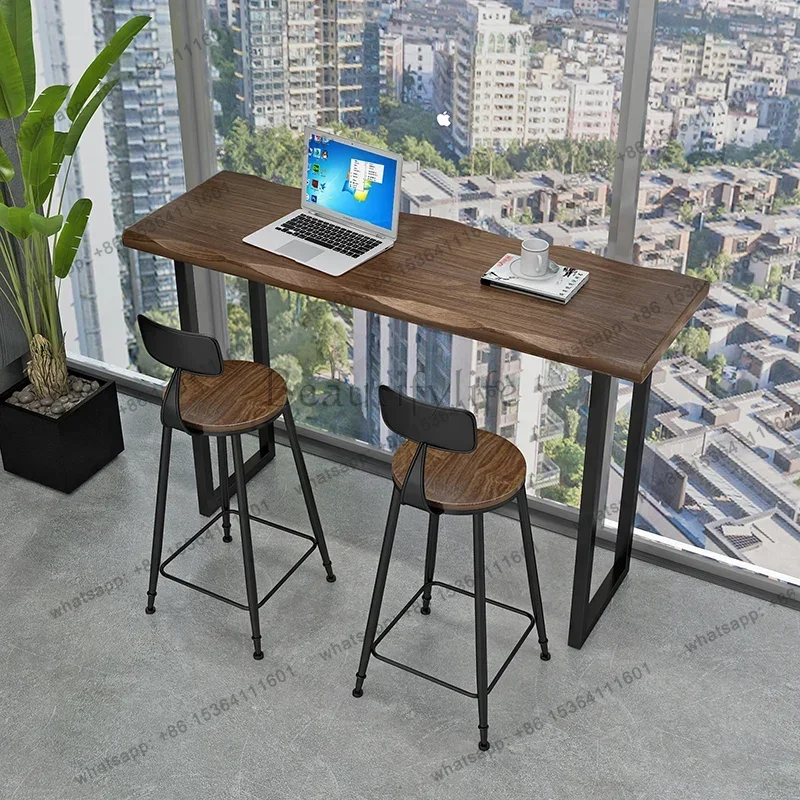 Factory Direct Sales Reception Desk Night Club Bar Table Outdoor Long Bistro Cocktail Bar Table Counter Coffee Led Center Furnit