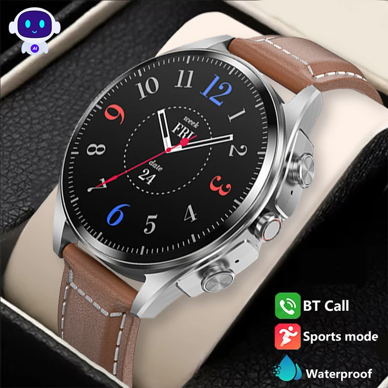 

Новинка 2025 года, мужские часы с подключением Bluetooth 5.3, функция мониторинга сердечного ритма и сна, несколько спортивных режимов, уличные часы
