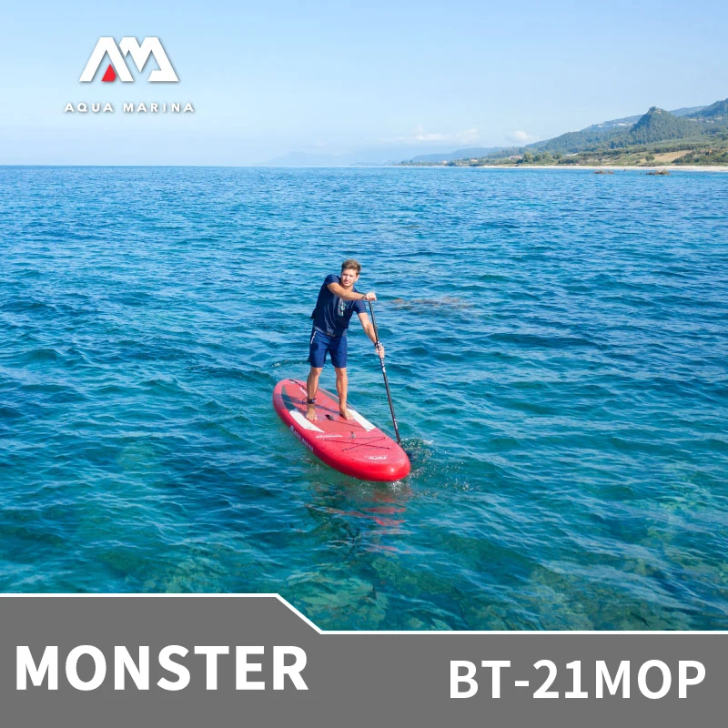 AQUA MARINA MONSTER Surfboard 3.6m SUP Inflatable Board EVA Non-slip Surfing Sports Board With Safety Rope BT-21MOP