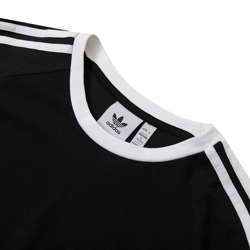 أديداس أوريجينالز للجنسين تي شيرت ملابس رياضية بسيطة وأنيقة قطن قابلة للتنفس بأكمام طويلة رداء علوي غير رسمي Ia4877