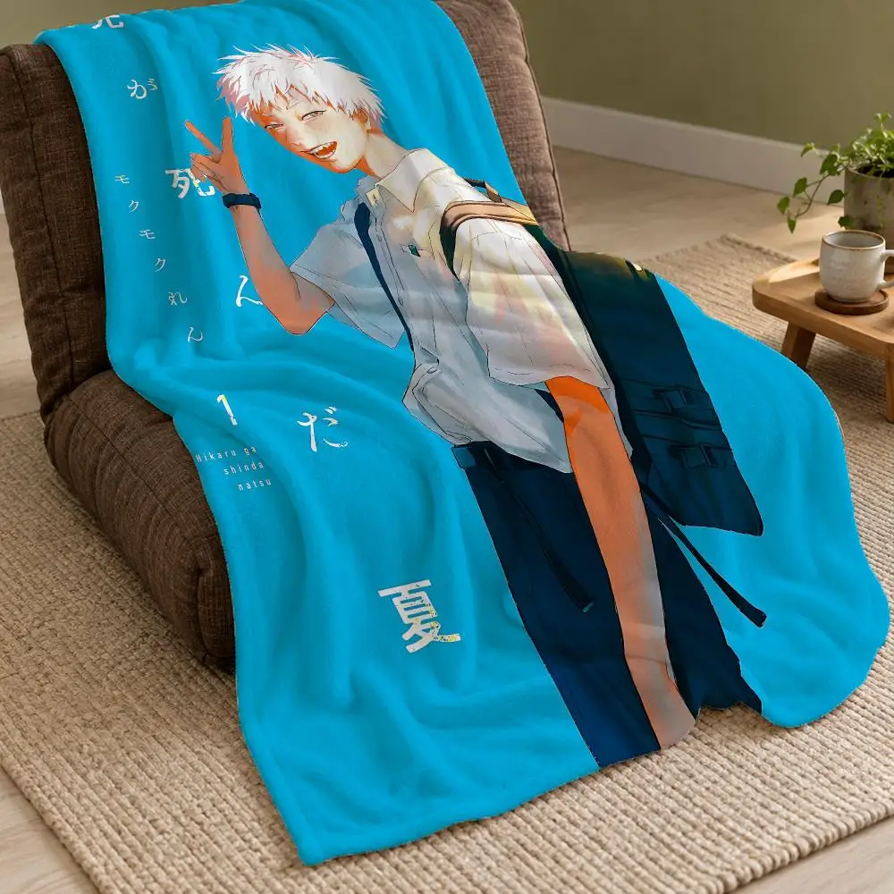The Summer Hikaru Died Comic Anime Throw Double Sided Flannel Throw Blanket Soft Warm Washable Home Decor