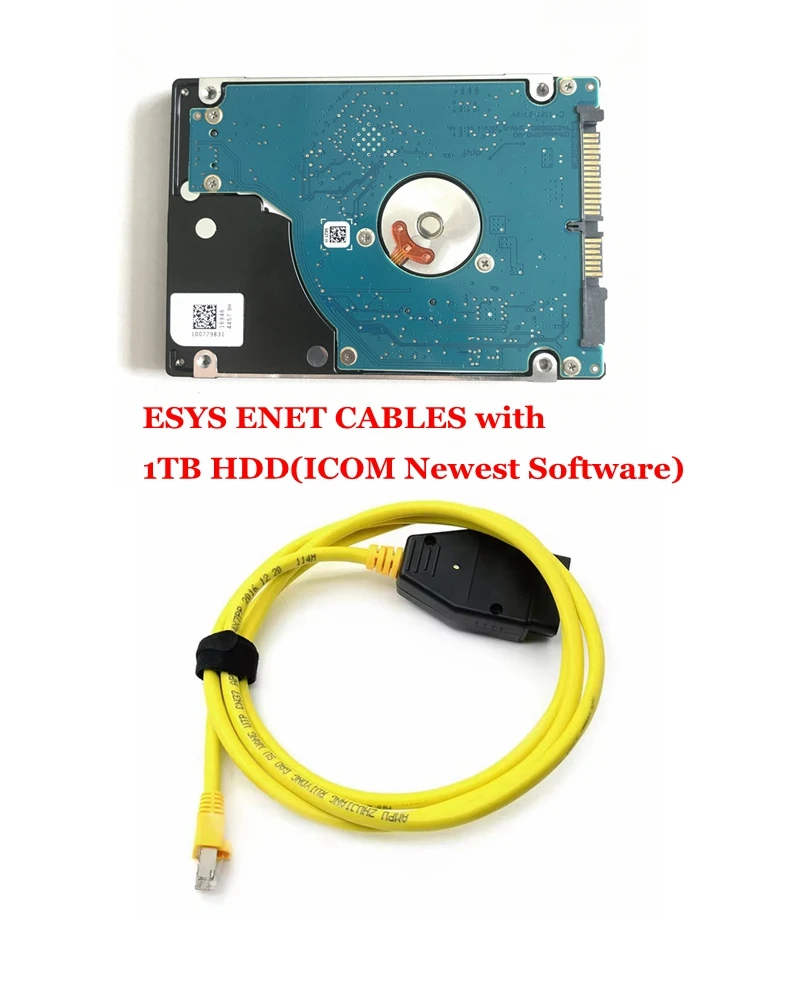 2026 ESYS ENET Cable For BMW Coding ECU Programmer and ICOM NEXT Newest Software D4.61.12 1TB HDD Win10
