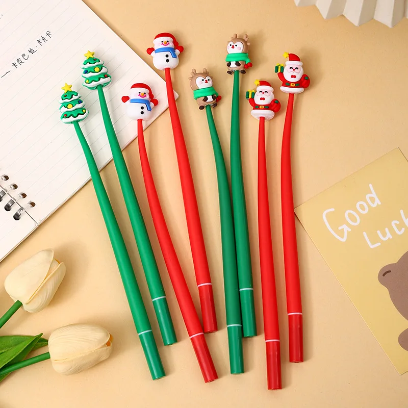 48 Pcs Christmas Series Shake Music Neutral Pen Star Christmas Tree Shake Gift Pen Student Creative Stationery