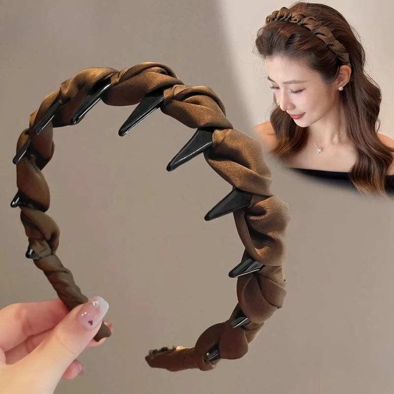 

Elastic Hair Band Women's Daily Wearing Headband Special No-slipHairband Pressure Girls Hair Bundle Headdress Hair Hoop QH108