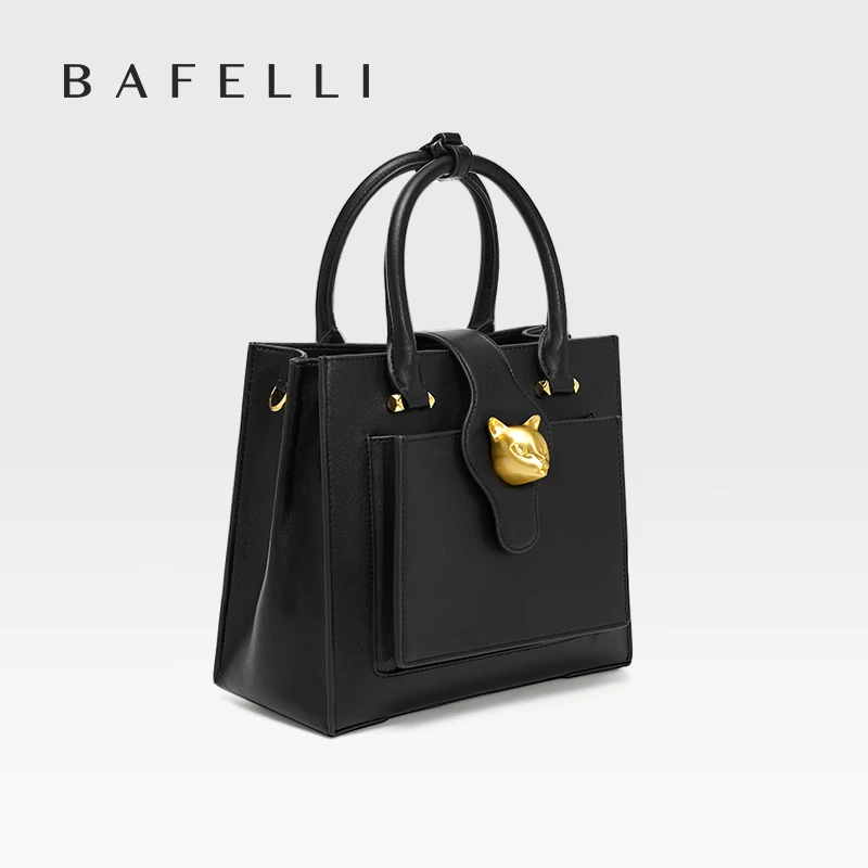 BAFELLI 2024 WOMEN'S NEW HANDBAG CAT LUXURY LEATHER FASHION BUSINESS SHOULDER STYLISH CASUAL CROSSBODY FEMALE PURSE OFFICE LADY