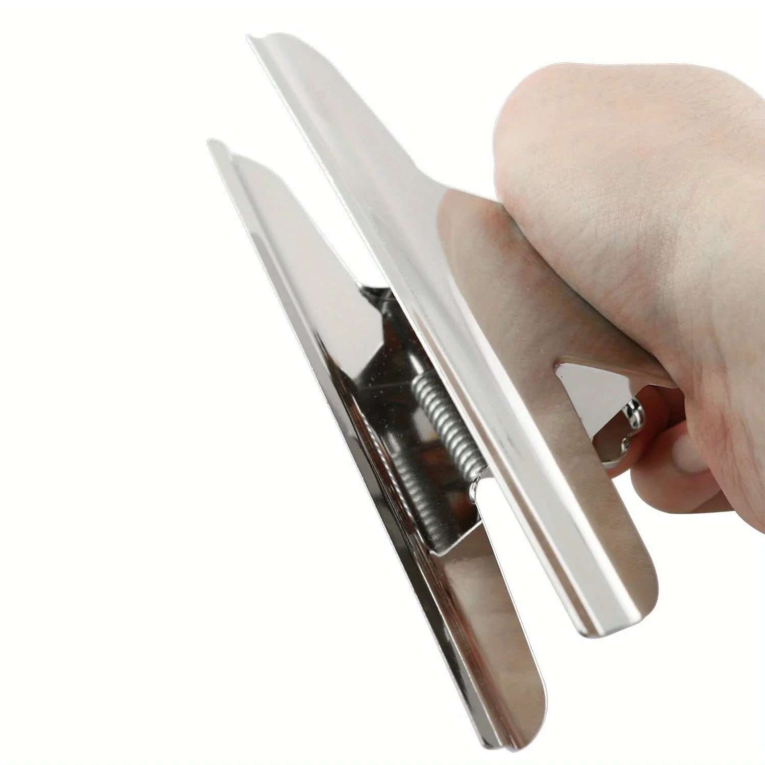 

2pc Stainless Steel Large Mountain Clip Art Raw Drawing Board Clip Metal Binder Office Bill Clip Metal Clip Iron Clip 160mm