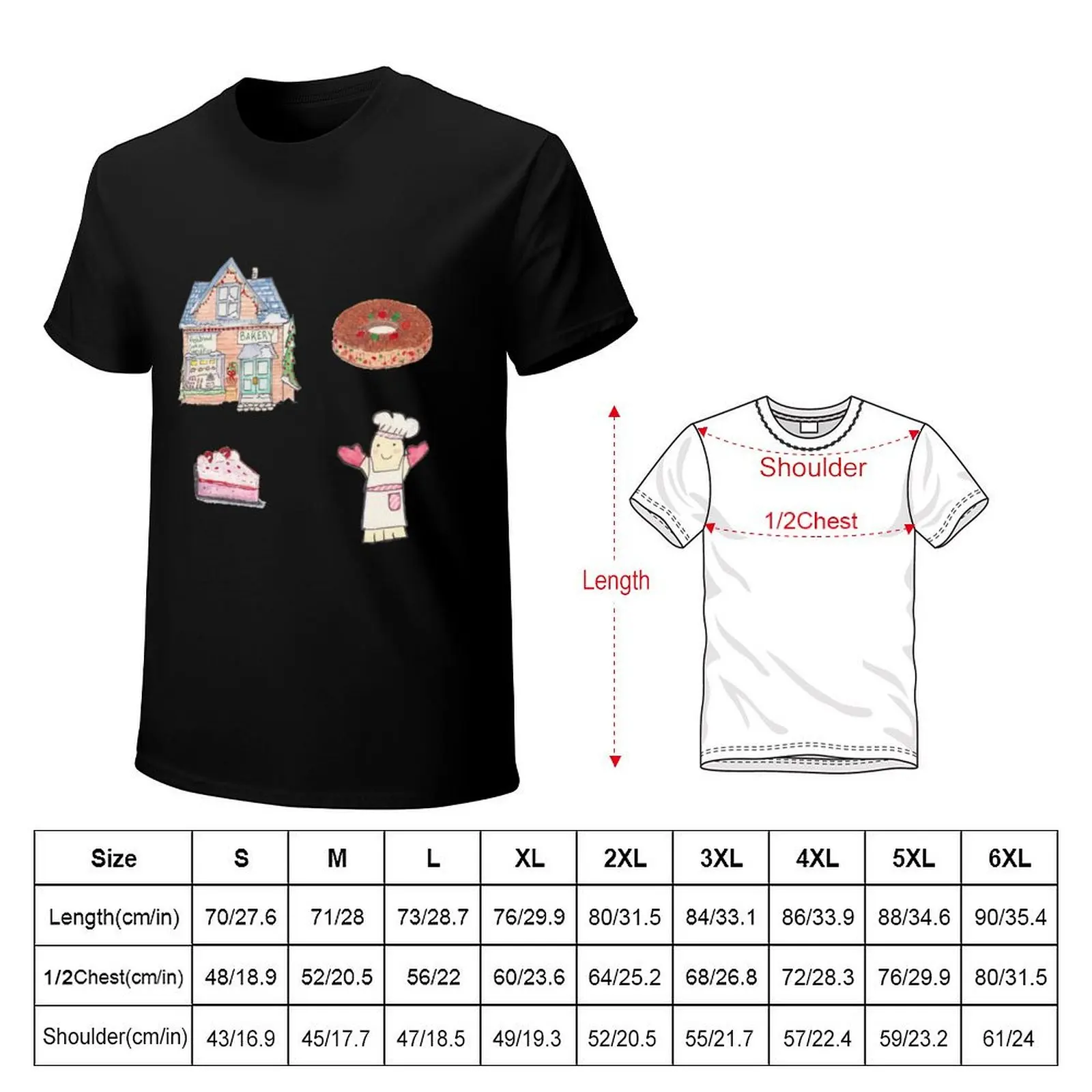 Holiday Spirit Bakery with treats T-Shirt Dry Fit Athletic Short Sleeve Shirt