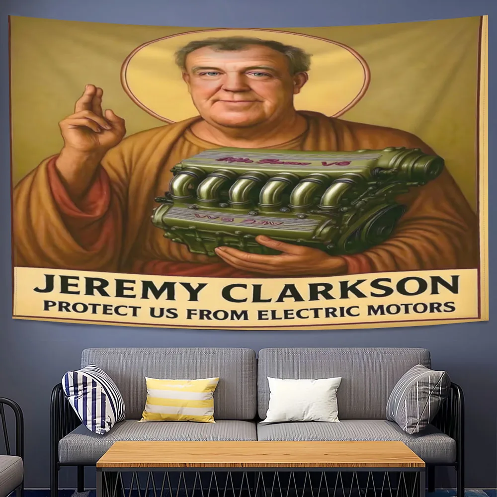 Jeremy Clarkson Mechanical Tapestry Engine Print Custom Wall Hanging For Living Room Home Decoration