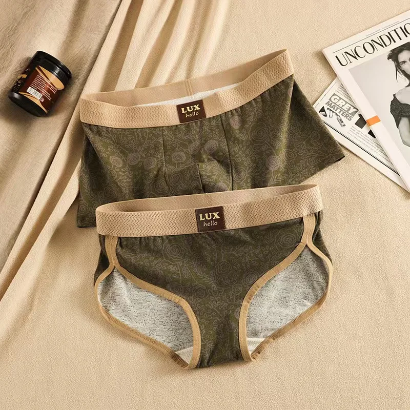 Couple Classic Fashion Solid Color Underwear Comfortable Plus Size Teenage Black Boxer Shorts Base Shorts