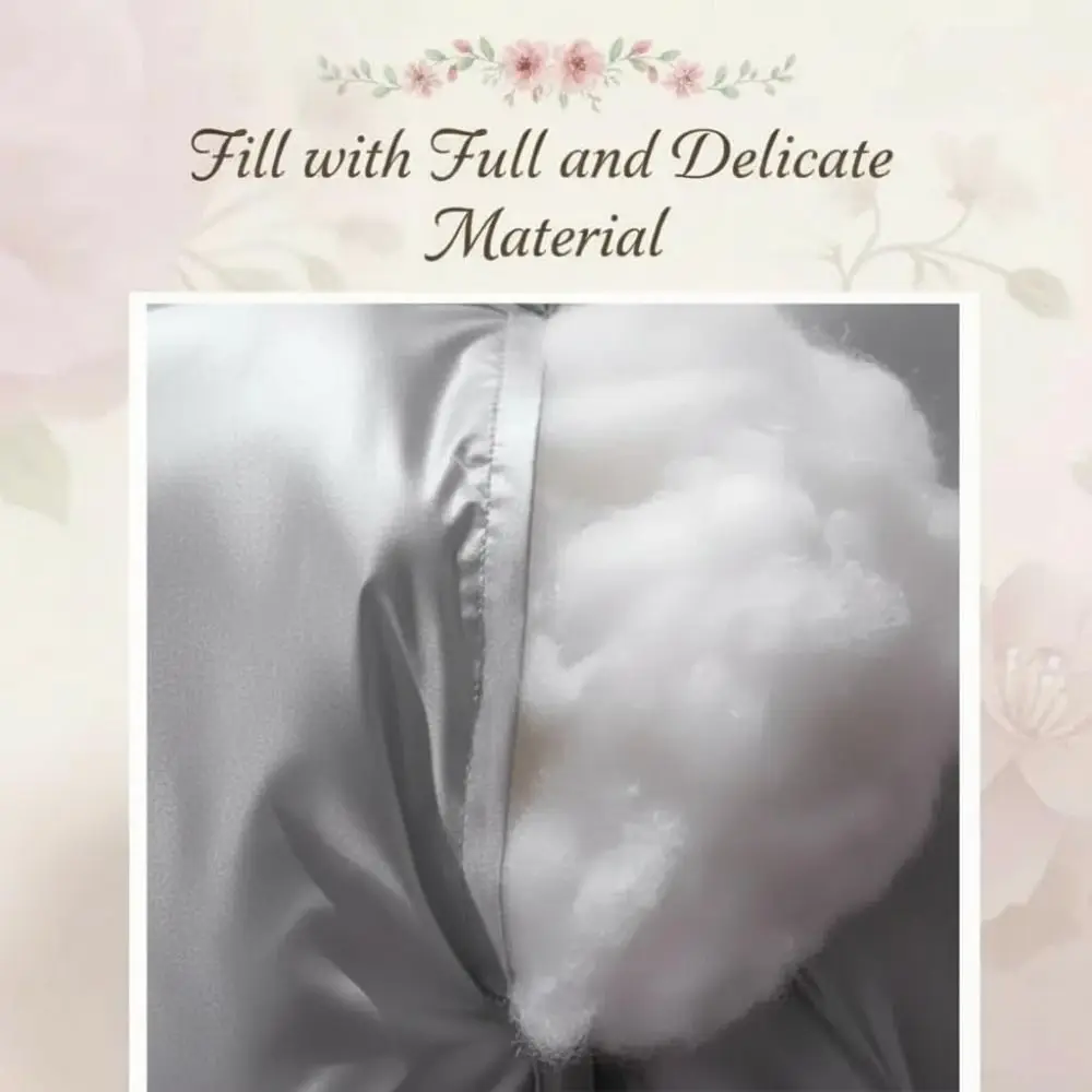 48 × 74cm Sleeping Bed Pillow Breathable Soft Pillow Insert No Collapse Twisted Flower Deep Sleep Neck Pillow Star Hotel