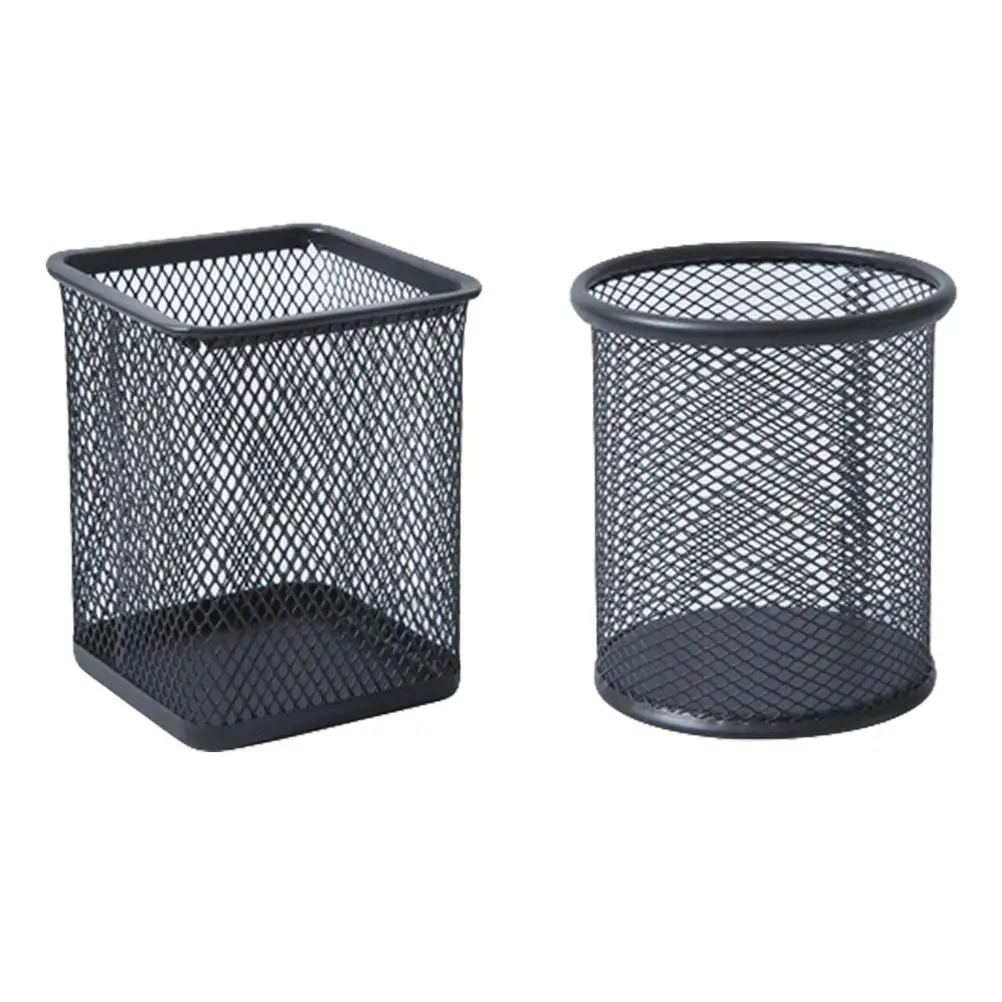 

2Pcs Pen Stationery Storage Container Stationery Storage Holder Mesh Pencil Desktop ganizer Iron Tool Makeup Brush