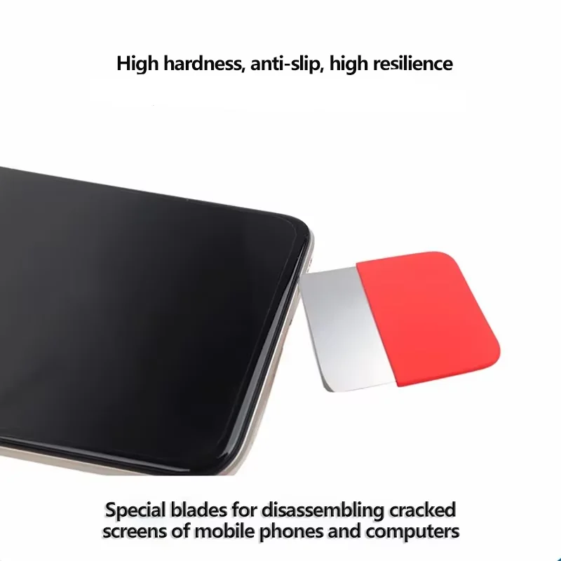 Ultra thin metal opening card With plastic handle for mobile phone ipad Android LCD screen display disassemble Pry opening tools